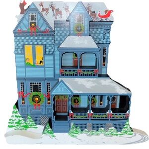 Shelia's THE NIGHT BEFORE CHRISTMAS 3D Wood Shelf Sitter (1998) Collectible